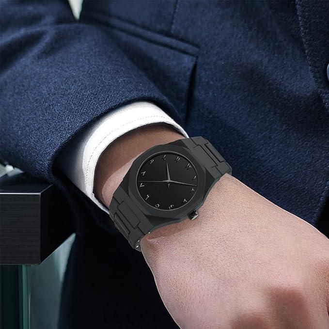 π€ Elegant Black Arabic Dial Analog Watch β Daily Wear π
