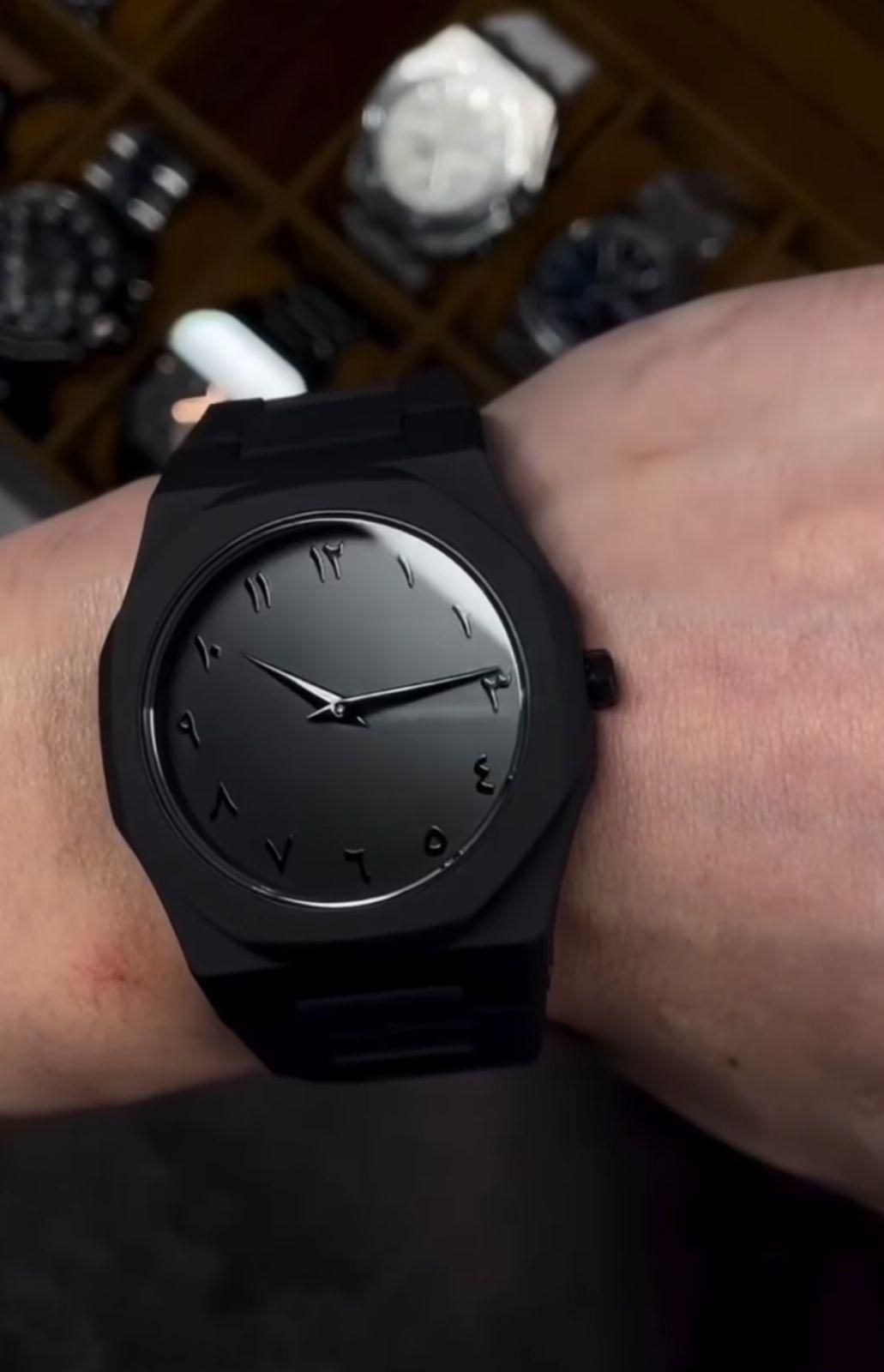 π€ Elegant Black Arabic Dial Analog Watch β Daily Wear π