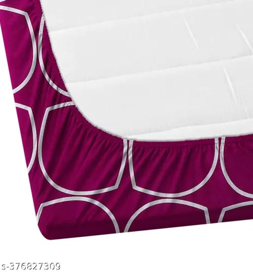 Premium Elastic Fitted Bedsheet with 2 Pillow Covers